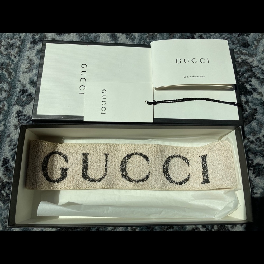 Authentic Gucci Headband with Box and Tags